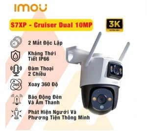 Camera 2 Mắt Ngoài Trời iMOU Cruiser Dual 10MP IPC-S7XP-10M0WED