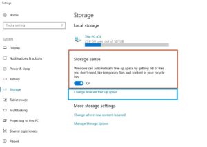Hướng dẫn dùng Storage sense để tự dọn rác Windows 10